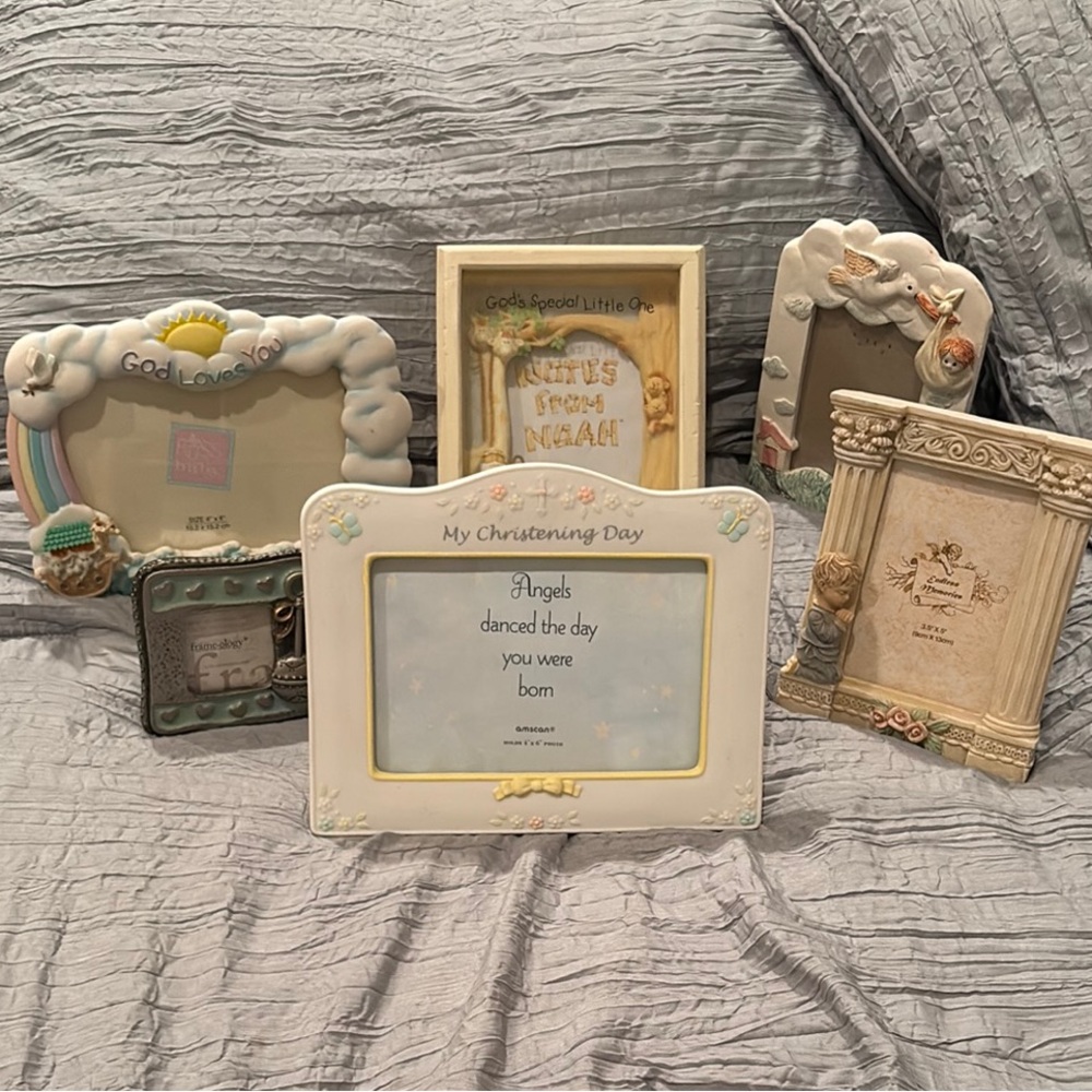 Assorted Baby Picture Frames